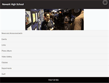 Tablet Screenshot of newarkhigh.org